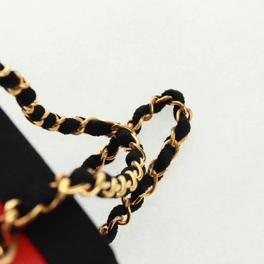 Chanel Raffia Chain Handbag Red - Picture 15 of 15